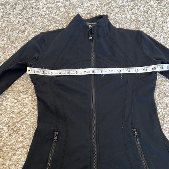 Queenie Ke Black Zip Up Athletic Jacket with Zipper and Thumb Holes Sz XS - Picture 7 of 12